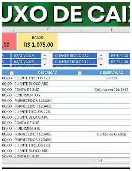 Eu vou organizar sua planilha