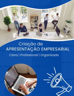 Eu vou criar sua apresentação empresarial