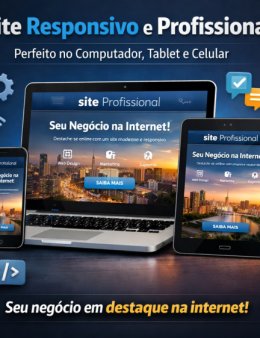 Eu vou criar seu site totalmente responsível