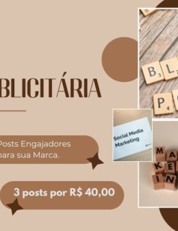 Eu vou criar posts Engajadores para sua Marca