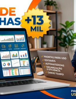 Eu vou te enviar +13mil Planilhas