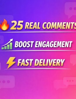 Eu vou Fazer 25 comentários em seu conteúdo