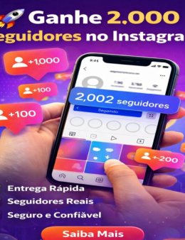 Eu vou mandar 2 mil seguidores