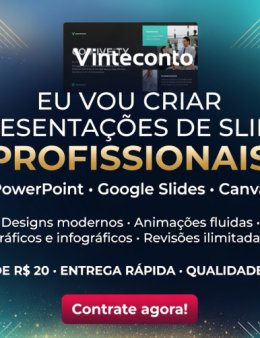 Eu vou criar slides profissionais