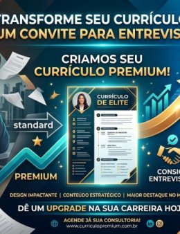 Eu vou criar seu currículo premium