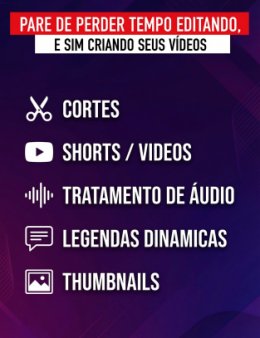 Eu vou editar seus Shorts/Reels/Tiktok