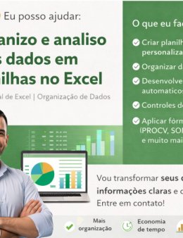 Eu vou criar planilhas gráficos e automação