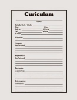 Eu vou criar seu curriculo