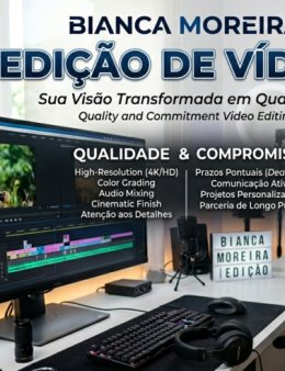Eu vou editar seu vídeo com qualidade