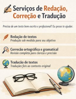 Eu vou revisar e corrigir seus textos.