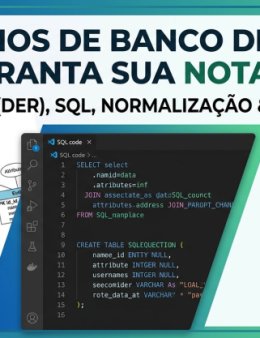 Eu vou fazer seu trabalho de Banco de Dados
