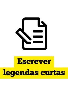 Eu vou Escrever legendas curtas