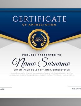 Eu vou desenhar o seu certificado