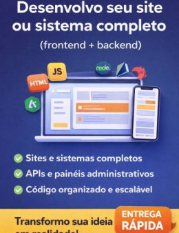 Eu vou criar seu site completo e funcional