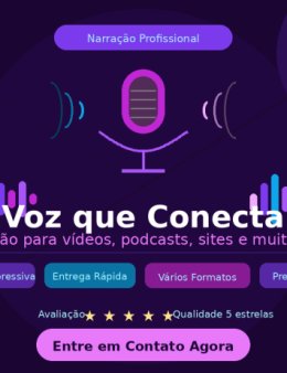 Eu vou narrar seu áudio