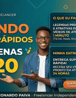 Eu vou legendar seu vídeo