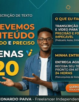 Eu vou transcrever seu texto rapidamente