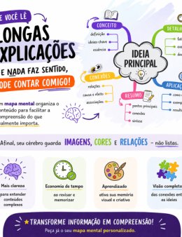 Eu vou criar mapas mentais didáticos!