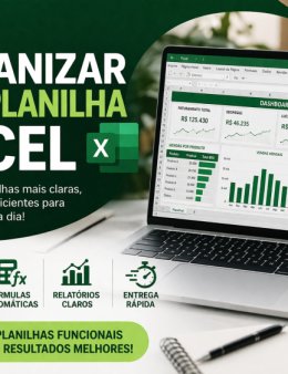 Eu vou organizar sua planilha Excel