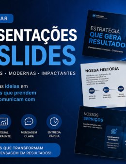 Eu vou montar sua apresentação de slides