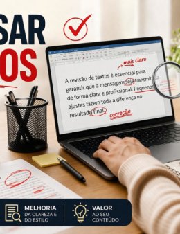 Eu vou revisar seu texto