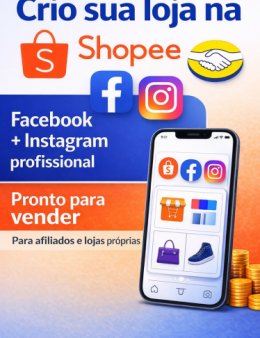 Eu vouCriar loja Shopee e ML + Insta e Face