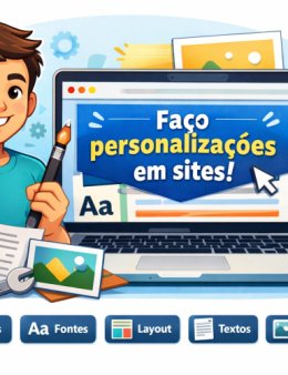 Eu vou personalizar/cria site