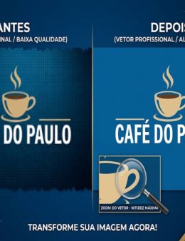Eu vou vetorizar sua logomarca ou imagem com