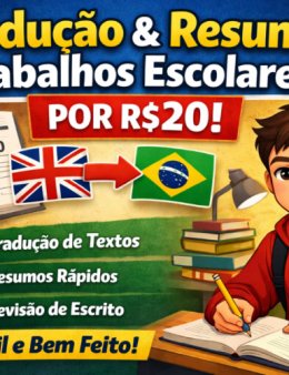 Eu vou fazer seus trabalhos escolares