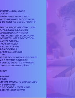 Eu vou editar vídeos não tão complexos