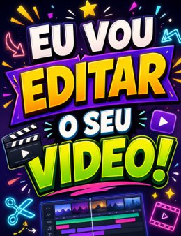 Eu vou editar o seu vídeo/ legendar/ revisar