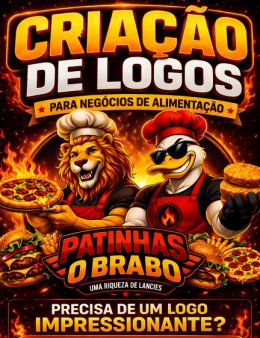 Crio logo profissional estilo mascote ou moderno que vende mais