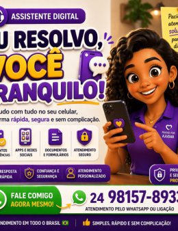 Eu vou te ajudar nas tarefas do dia a dia