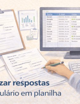 Eu vou transformar formulário em planilha