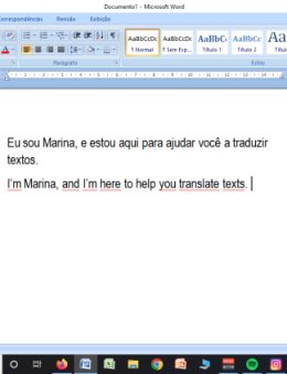 Eu vou traduzir de PT para EN ou vice-versa