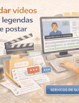 Eu vou legendar seus vídeos