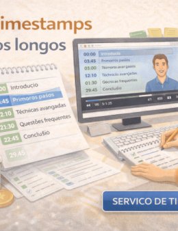 Eu vou adicionar timestamps nos seus vídeos