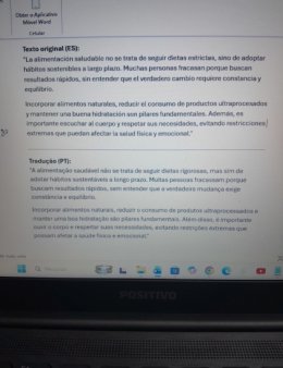 Eu vou traduzir seu texto para o espanhol