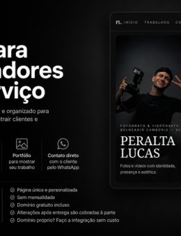 Eu vou criar um site profissional p sua bio