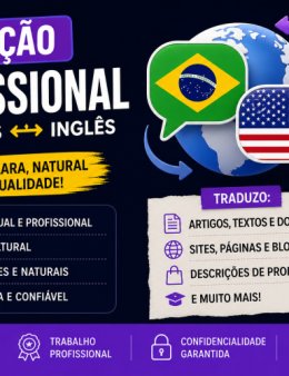 Eu vou Tradução profissional português/inglês