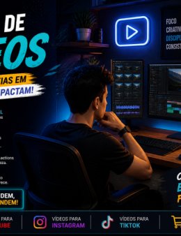Eu vou te ajudar editando vídeos profissionais para ti.