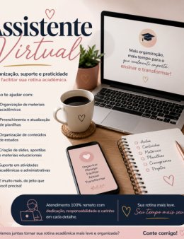 Eu vou atuar como sua assistente virtual