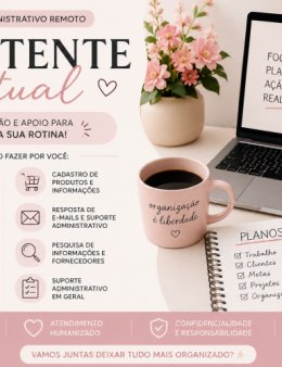Eu vou te ajudar com tarefas administrativas