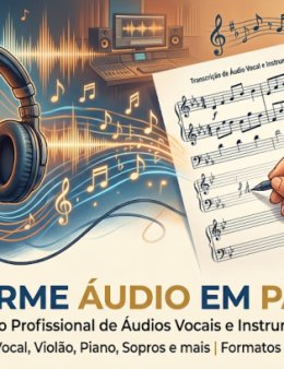 Eu vou transcrever partitura