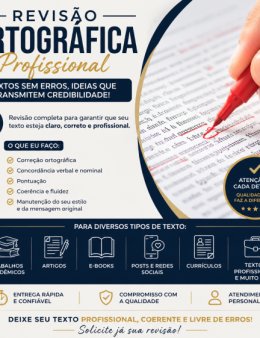 Eu vou fazer uma revisão ortográfica