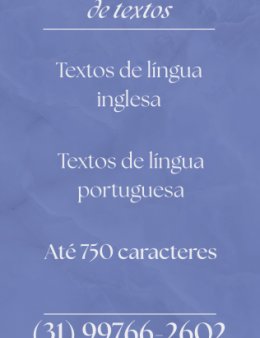 Eu vou fazer correções de texto.
