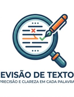Eu vou realizo revisões em textos