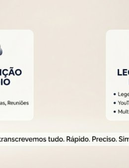 Eu vou transcrever seus áudios e vídeos