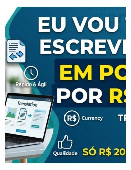 Eu vou traduzir e escrever textos.