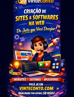 Eu vou criar um site do jeito que vc quiser!!